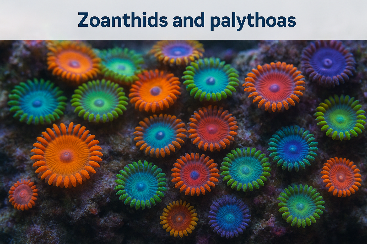 6. Zoanthids and palythoas