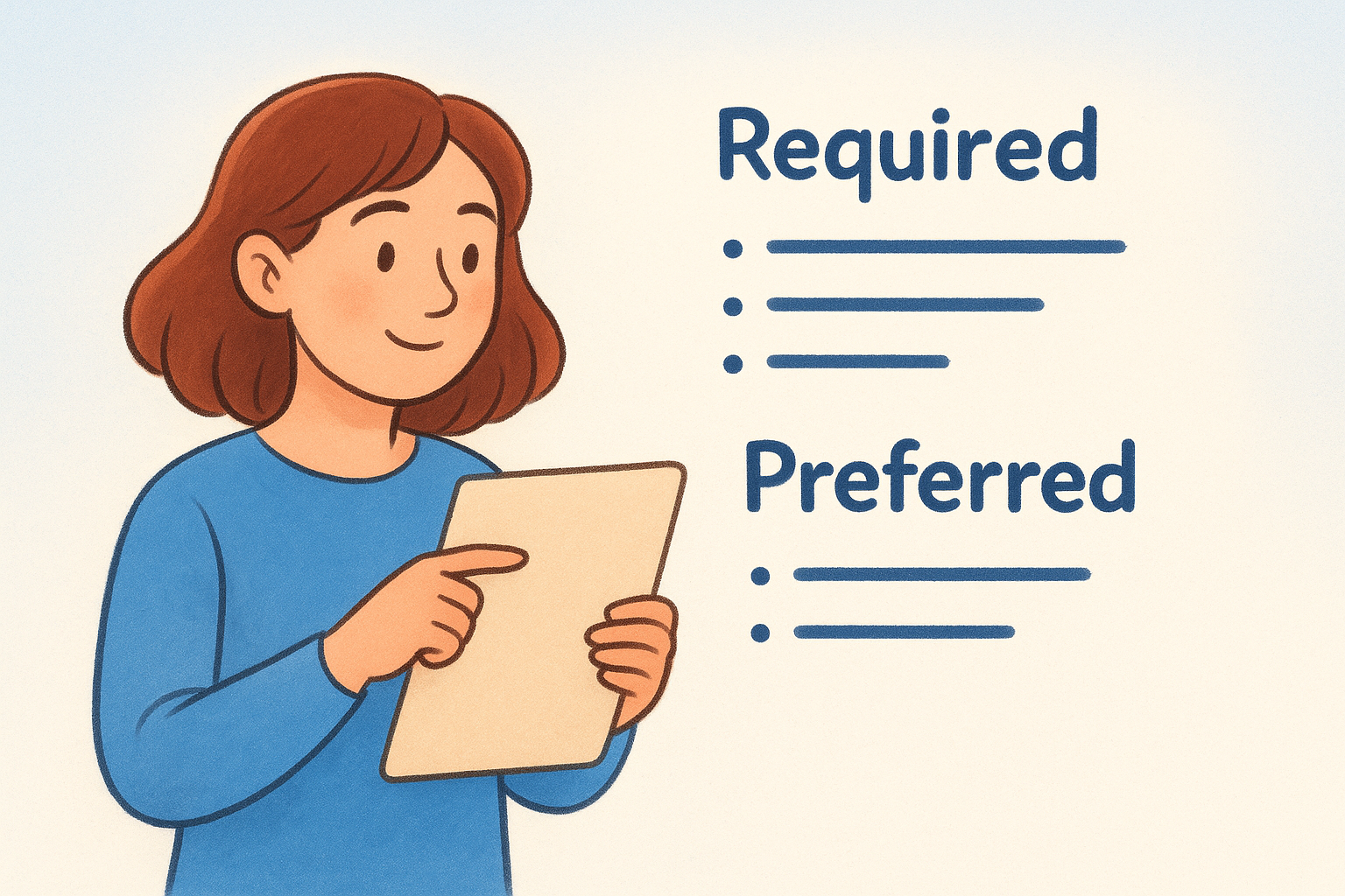 Separate required from preferred