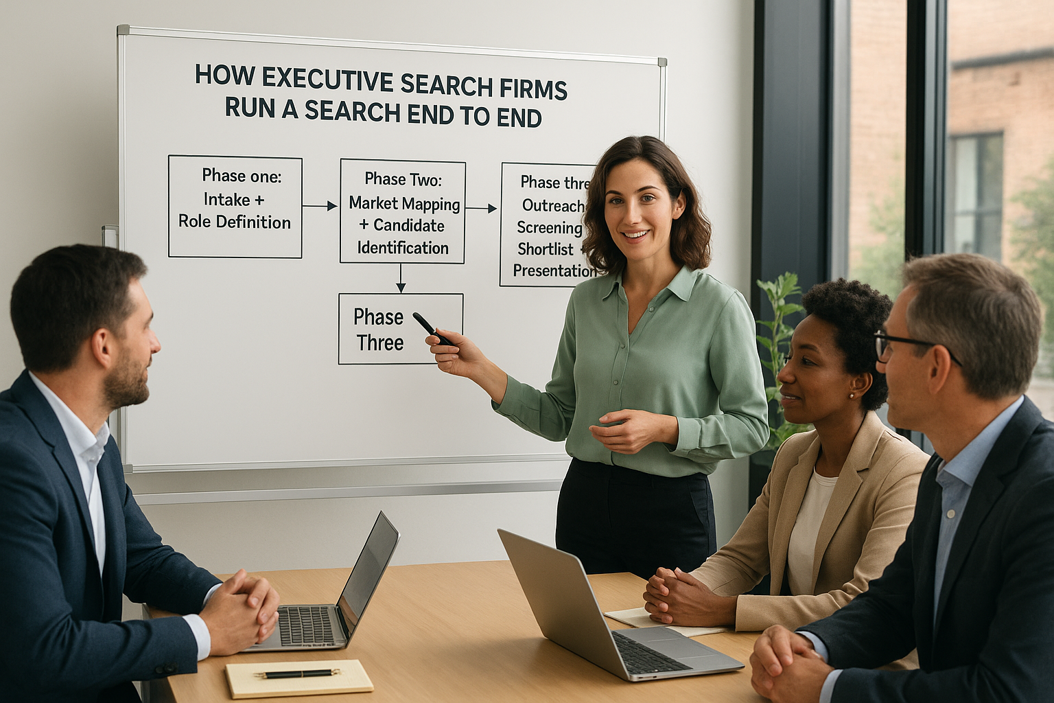 How executive search firms run a search end to end