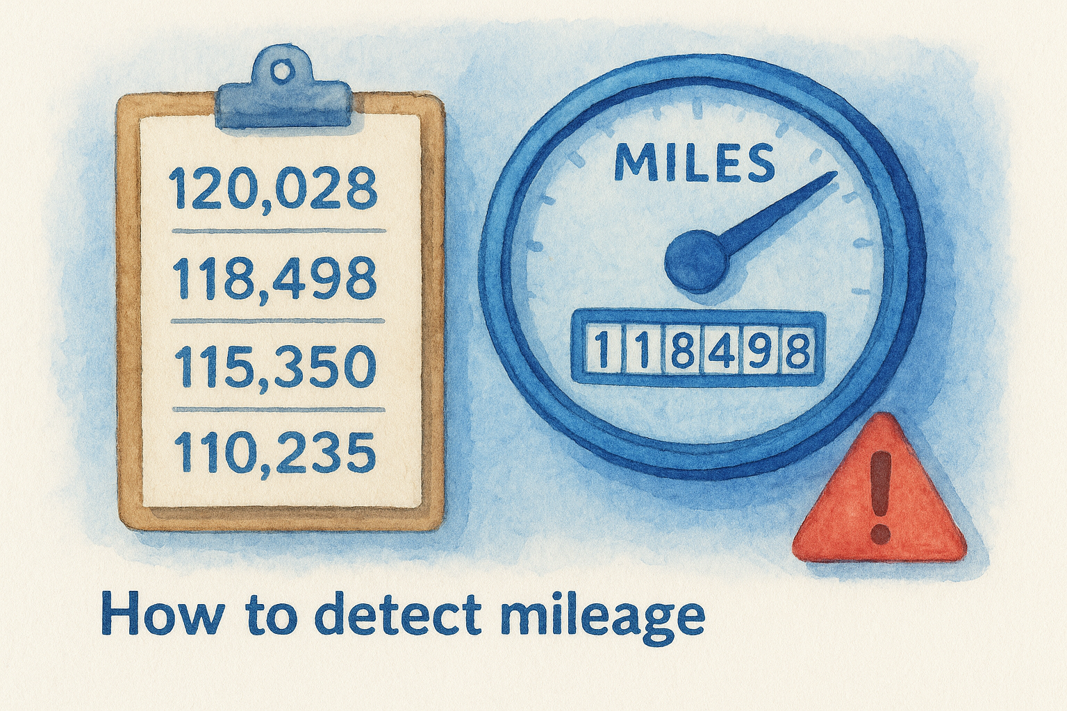 How to detect mileage discrepancies
