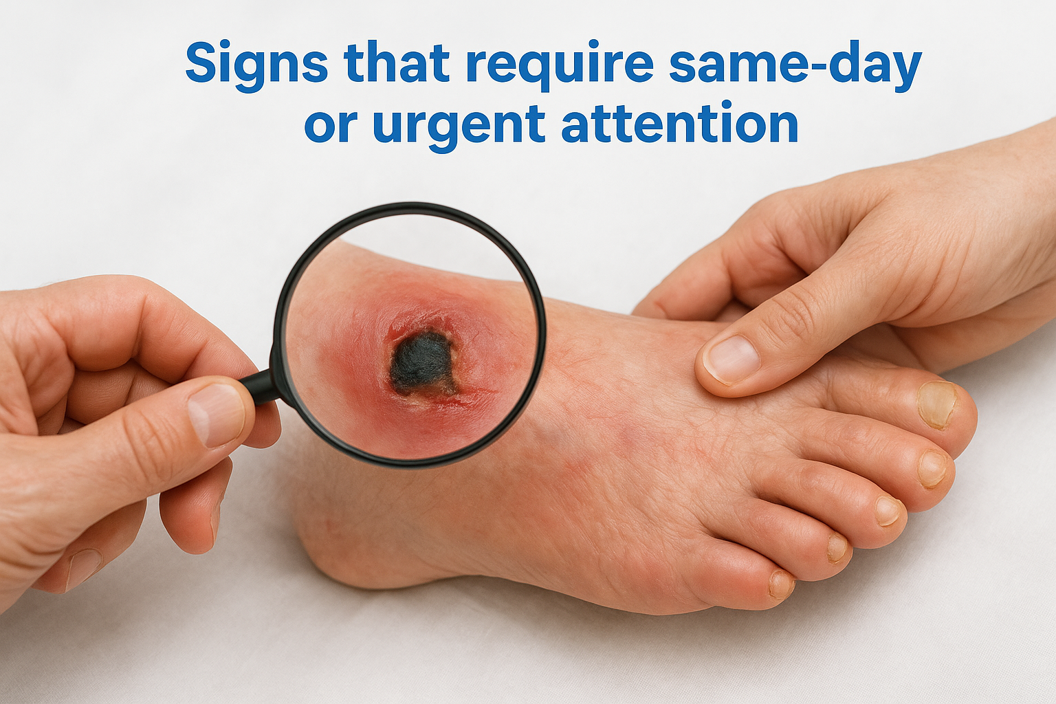 Signs that require same-day or urgent attention