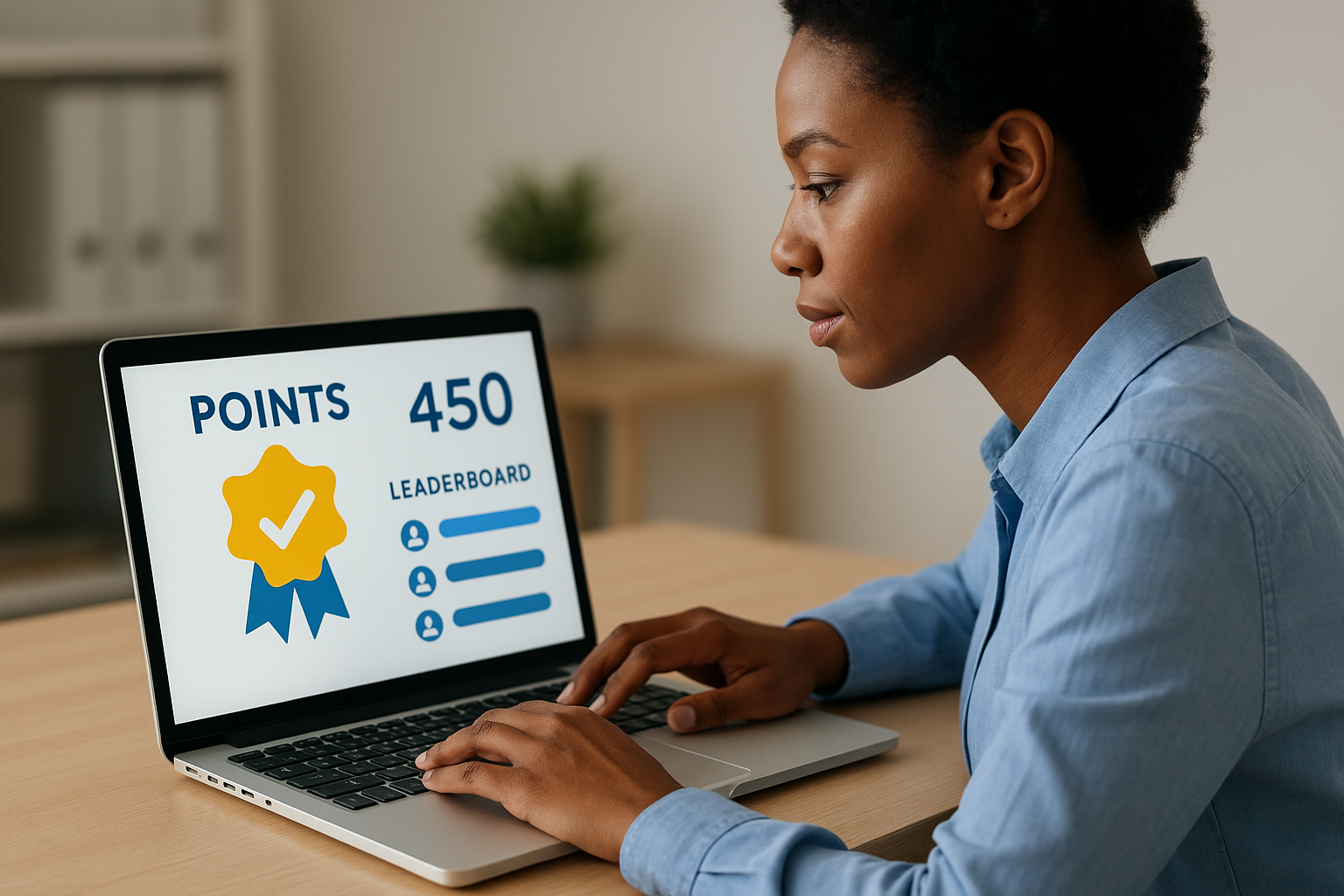 Points, badges, and leaderboards