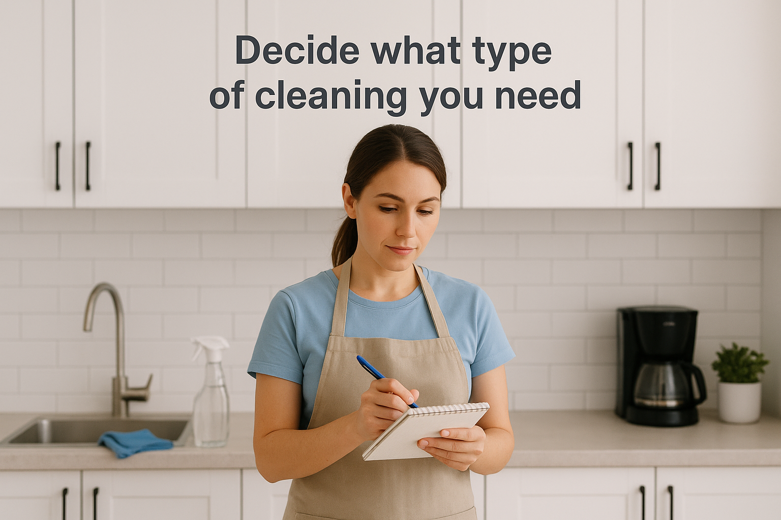 Decide what type of cleaning you need
