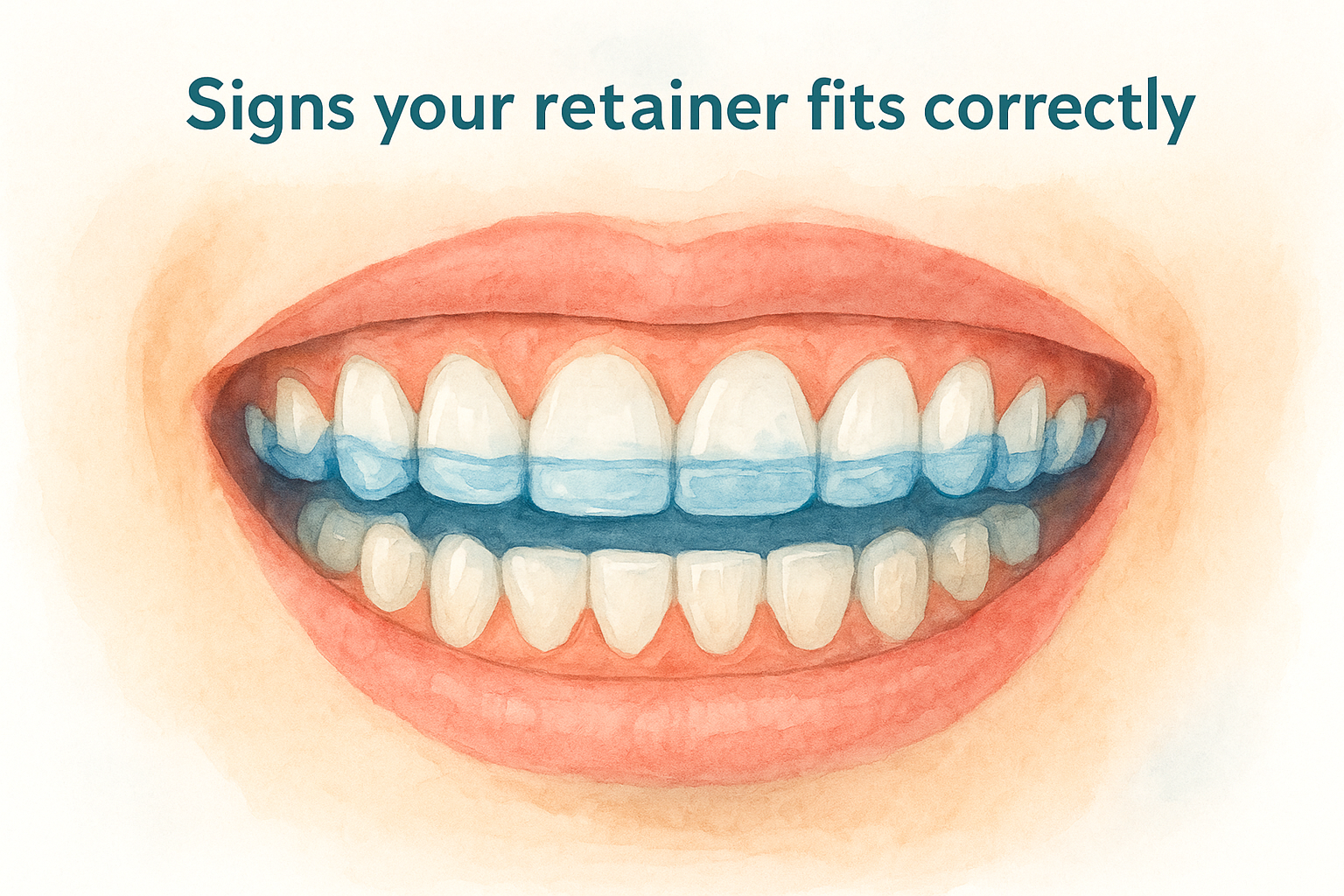 Signs your retainer fits correctly