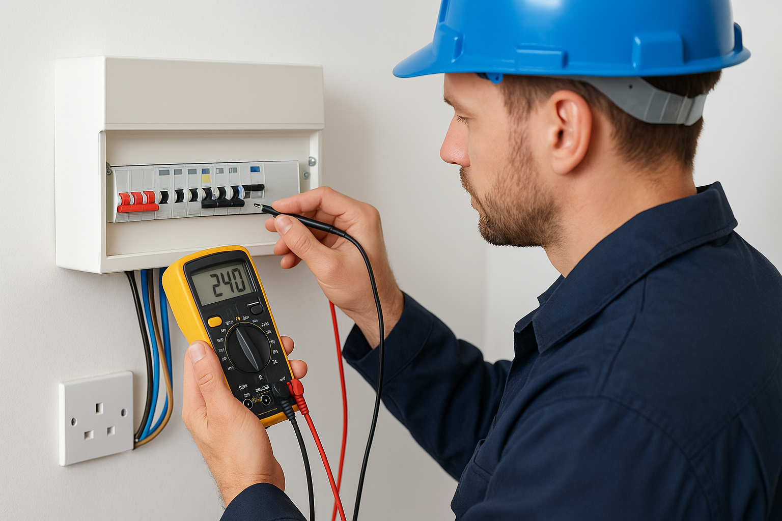 What the electrician inspects