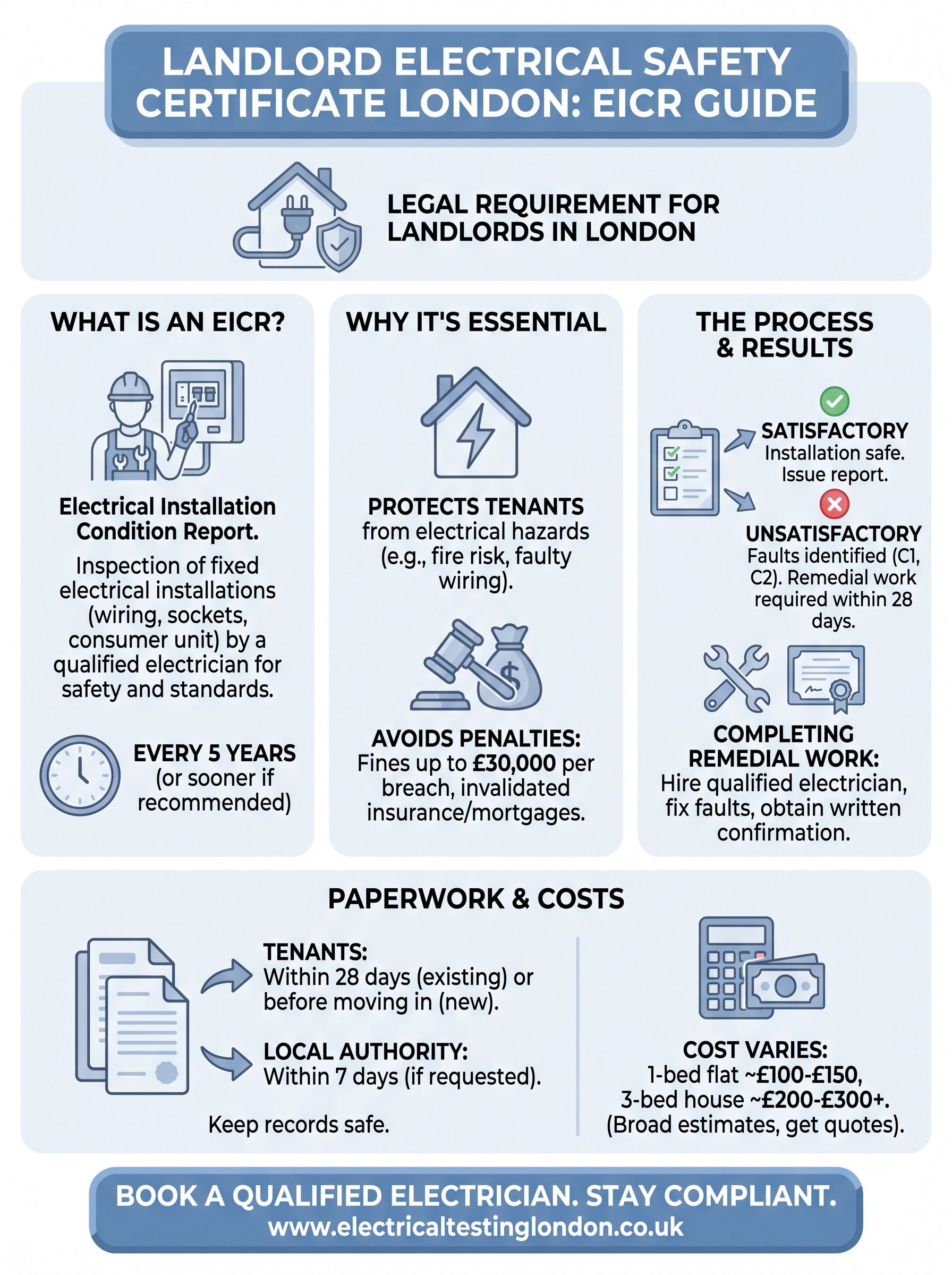 landlord electrical safety certificate london infographic