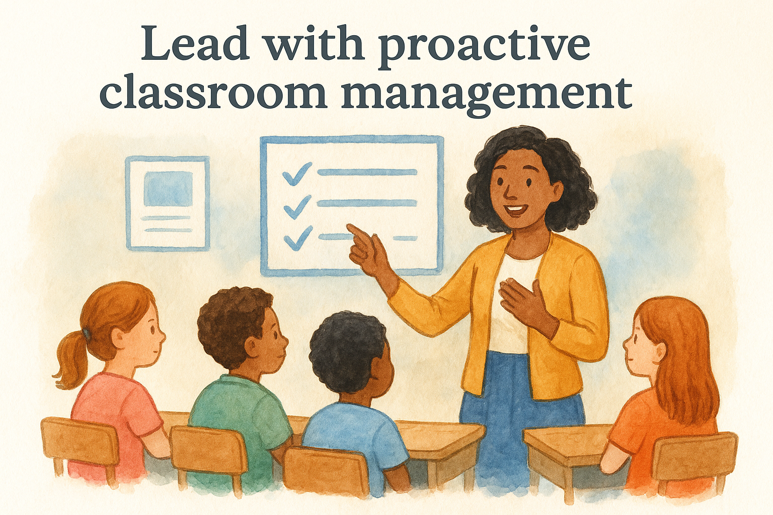 6. Lead with proactive classroom management