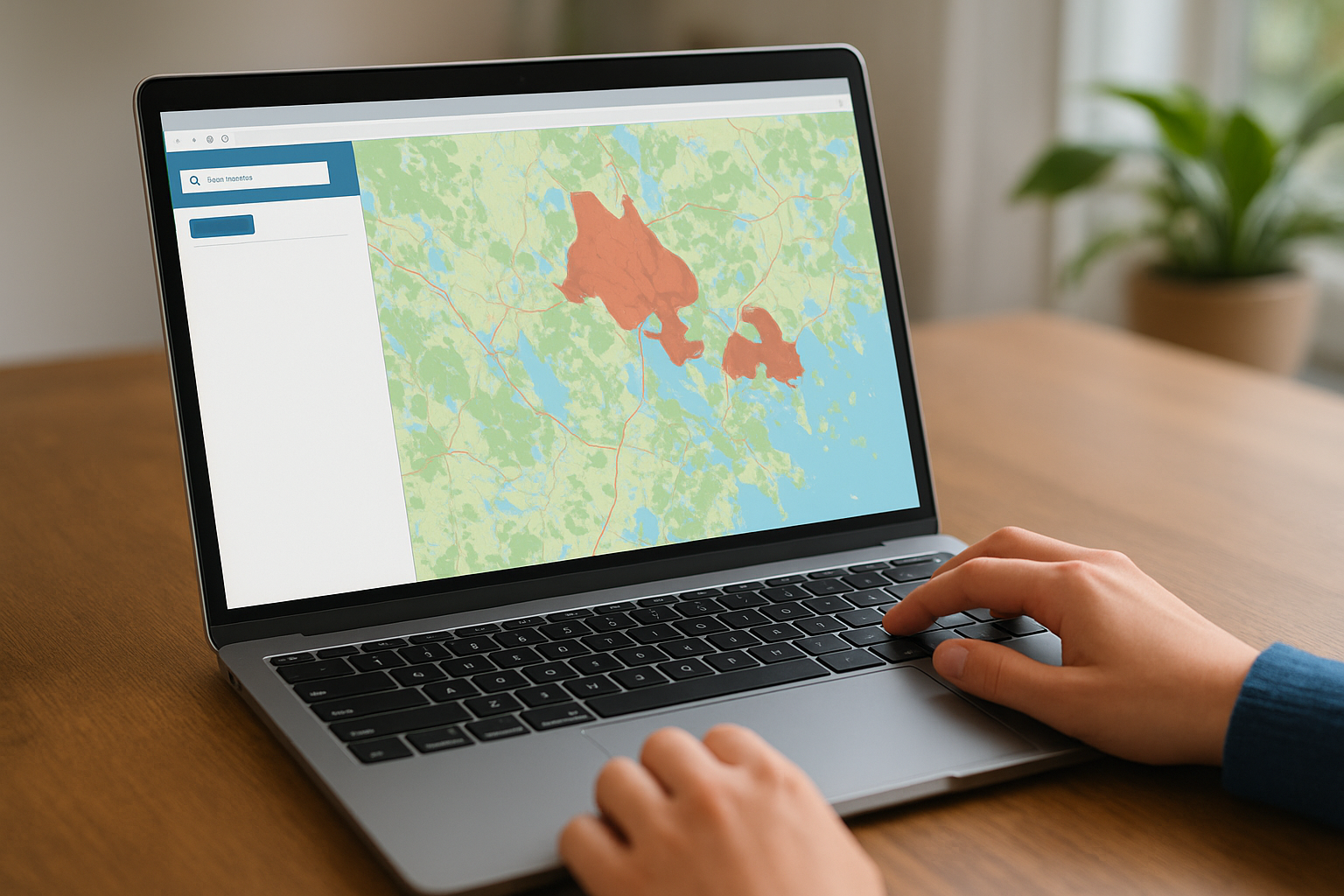 Sök i länsstyrelsens kartor och Naturvårdsverkets databas
