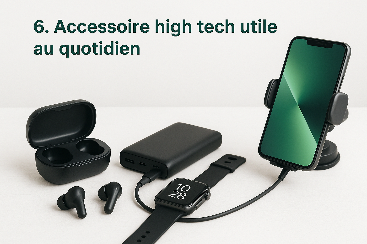 6. Accessoire high tech utile au quotidien