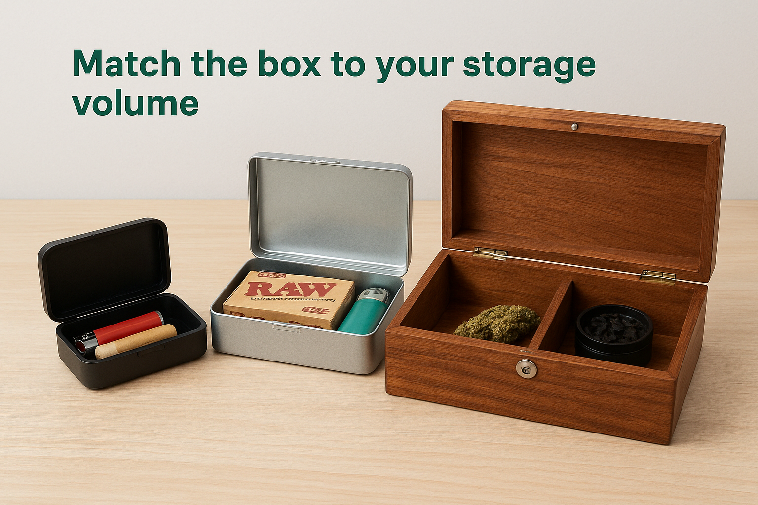 Match the box to your storage volume