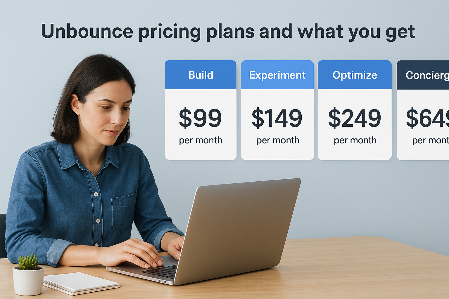 What Is the Unbounce Landing Page Builder? Pros, Pricing Unbounce pricing plans and what you get