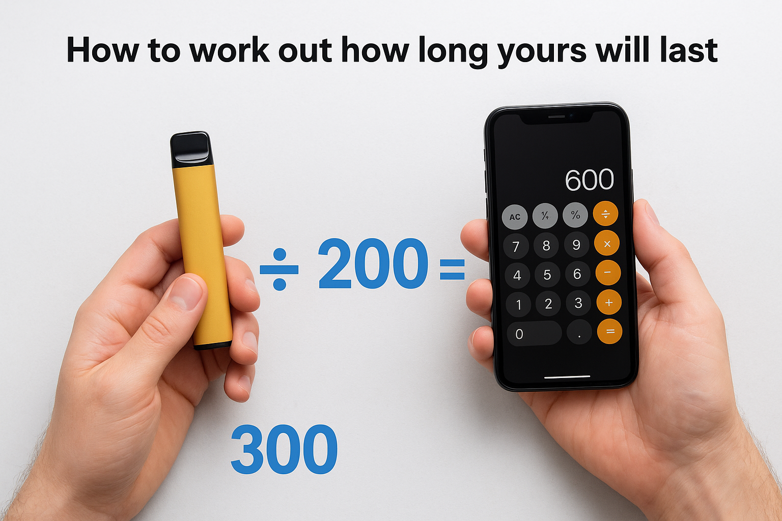 How to work out how long yours will last