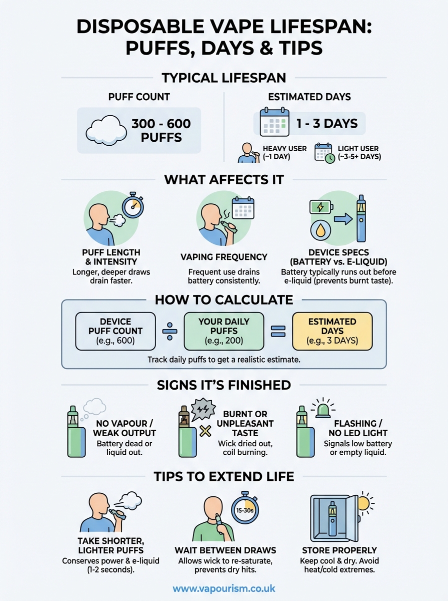 how long do disposable vapes last infographic