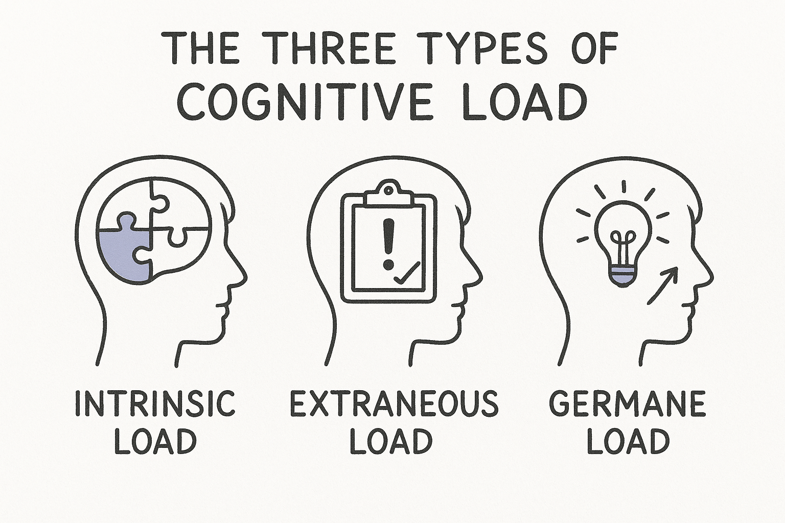 The three types of cognitive load