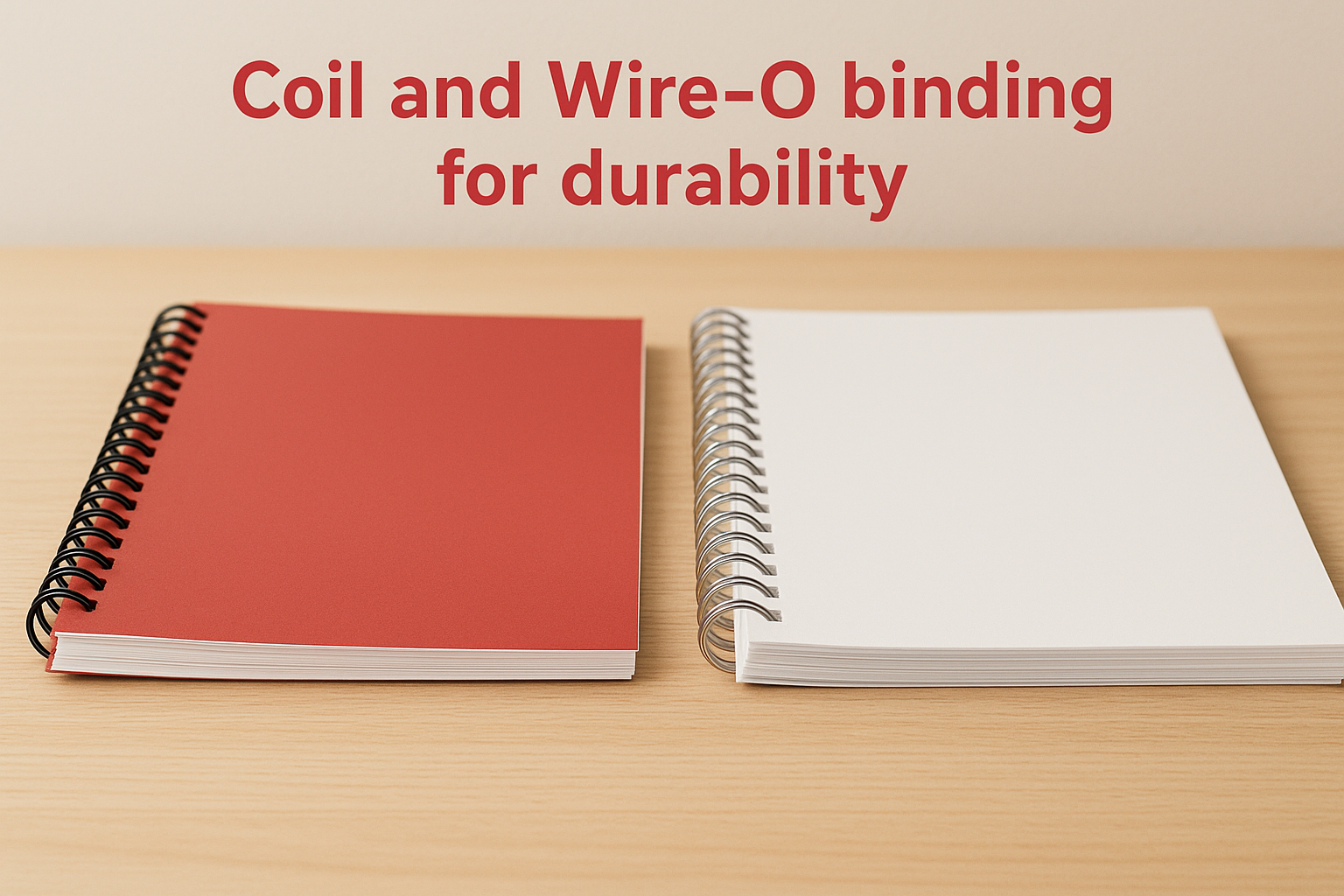 Coil and Wire-O binding for durability