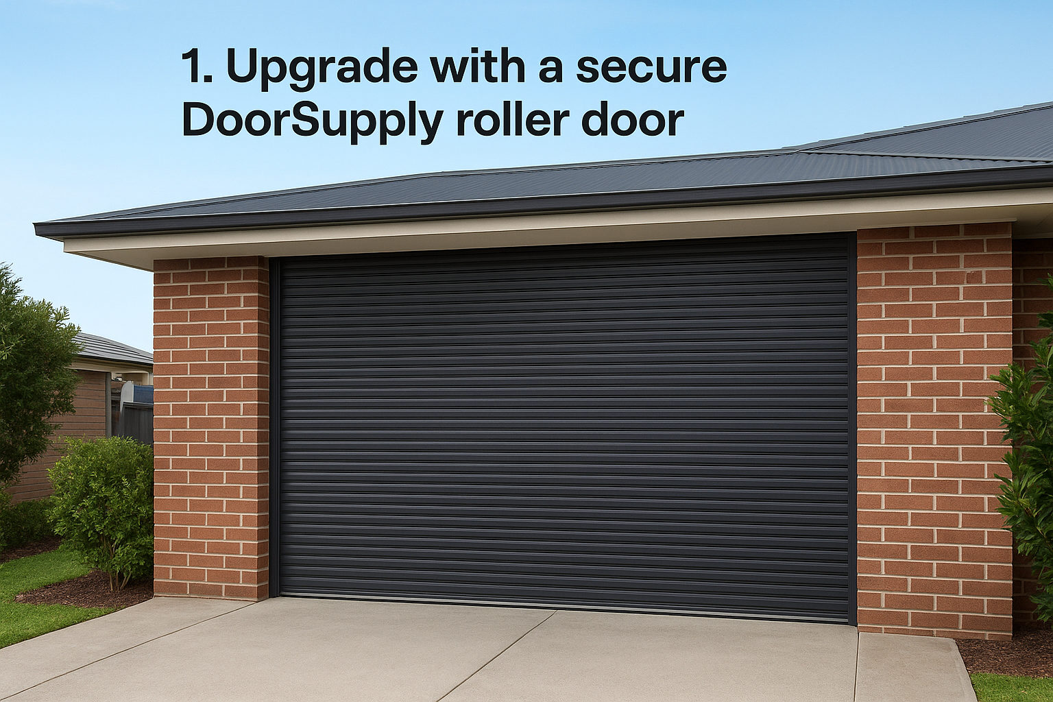 1. Upgrade with a secure DoorSupply roller door