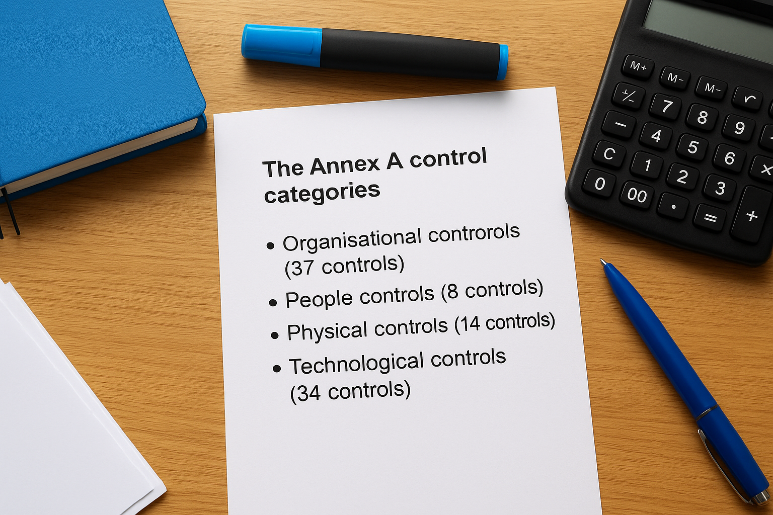 The Annex A control categories
