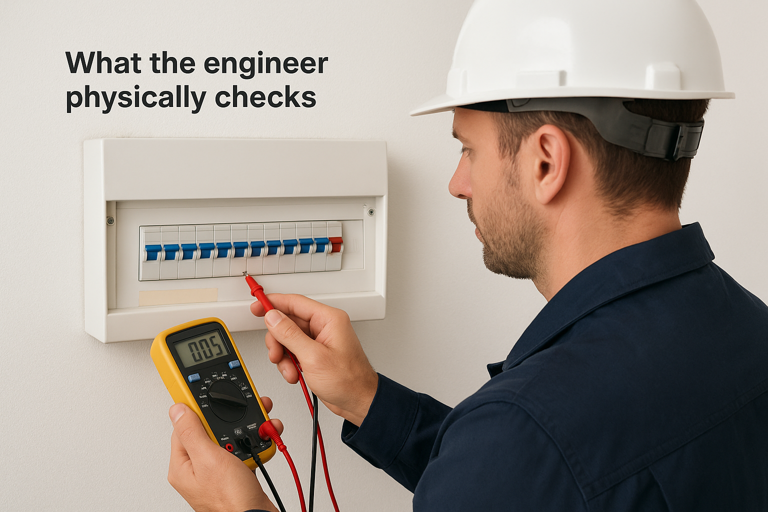 What the engineer physically checks