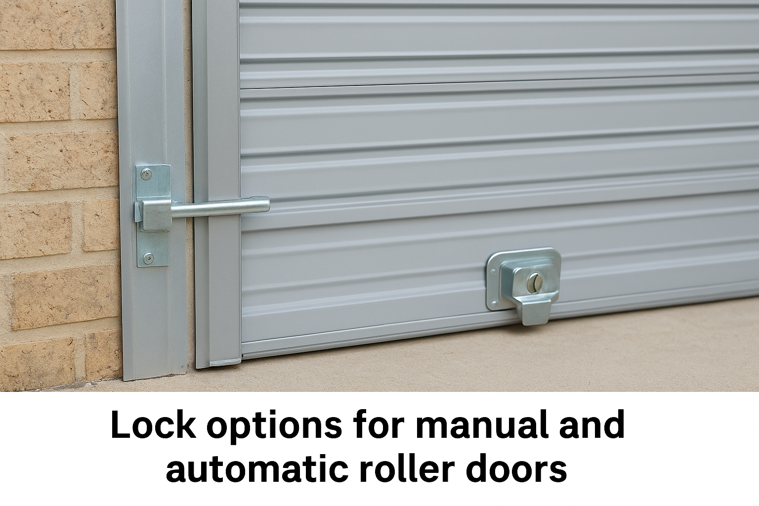 Lock options for manual and automatic roller doors