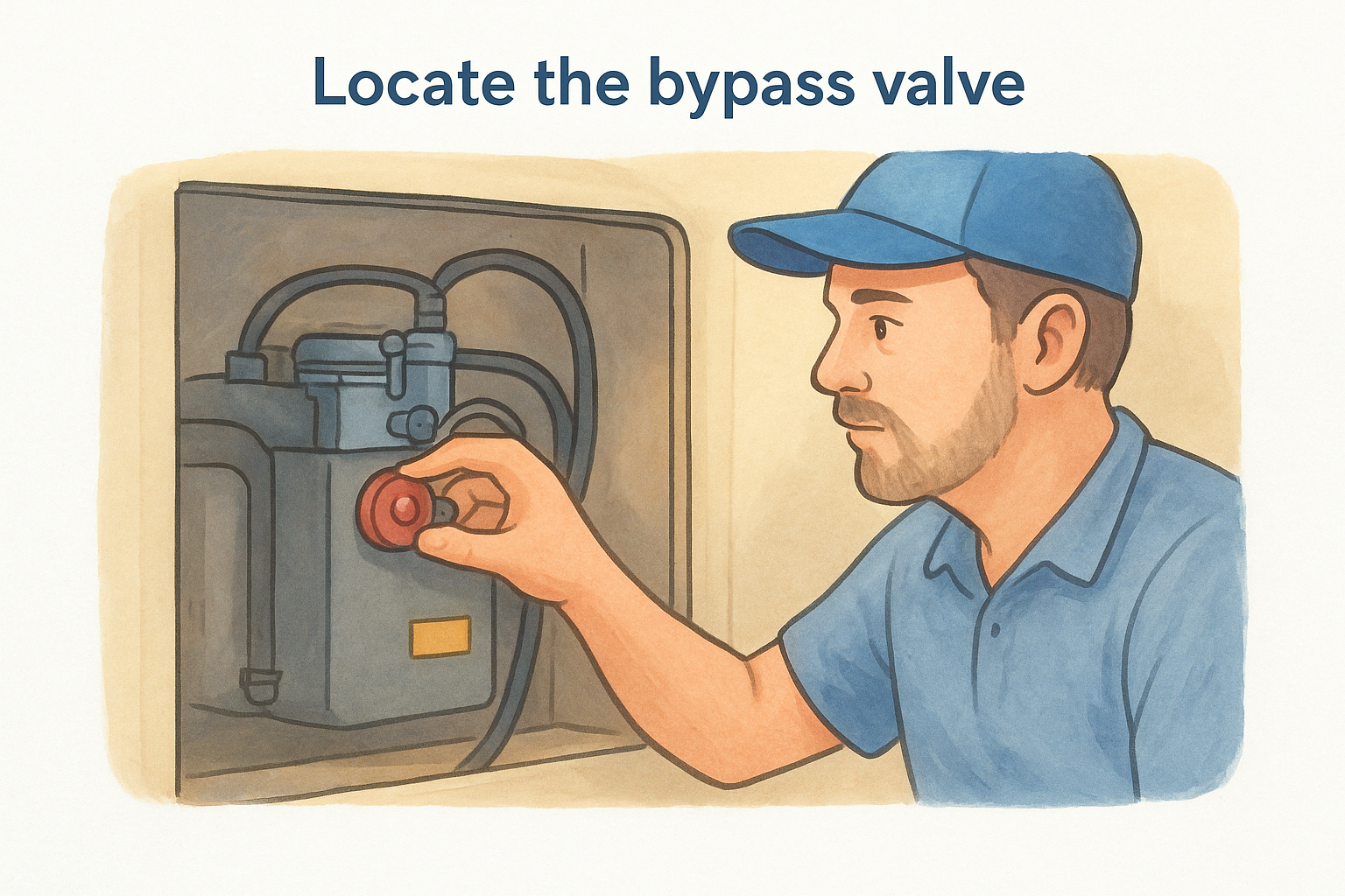 Locate the bypass valve
