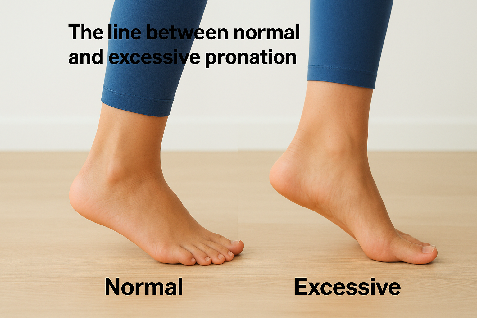 The line between normal and excessive pronation