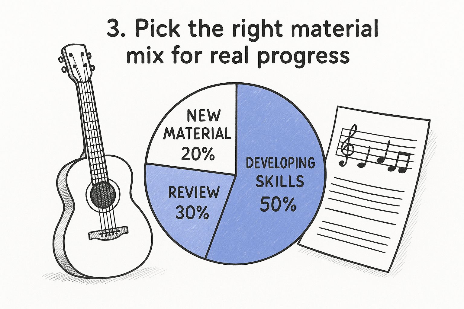 3. Pick the right material mix for real progress