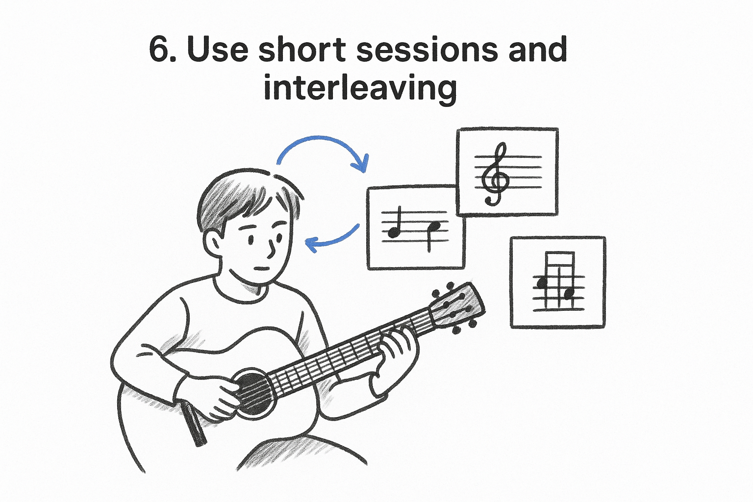 6. Use short sessions and interleaving