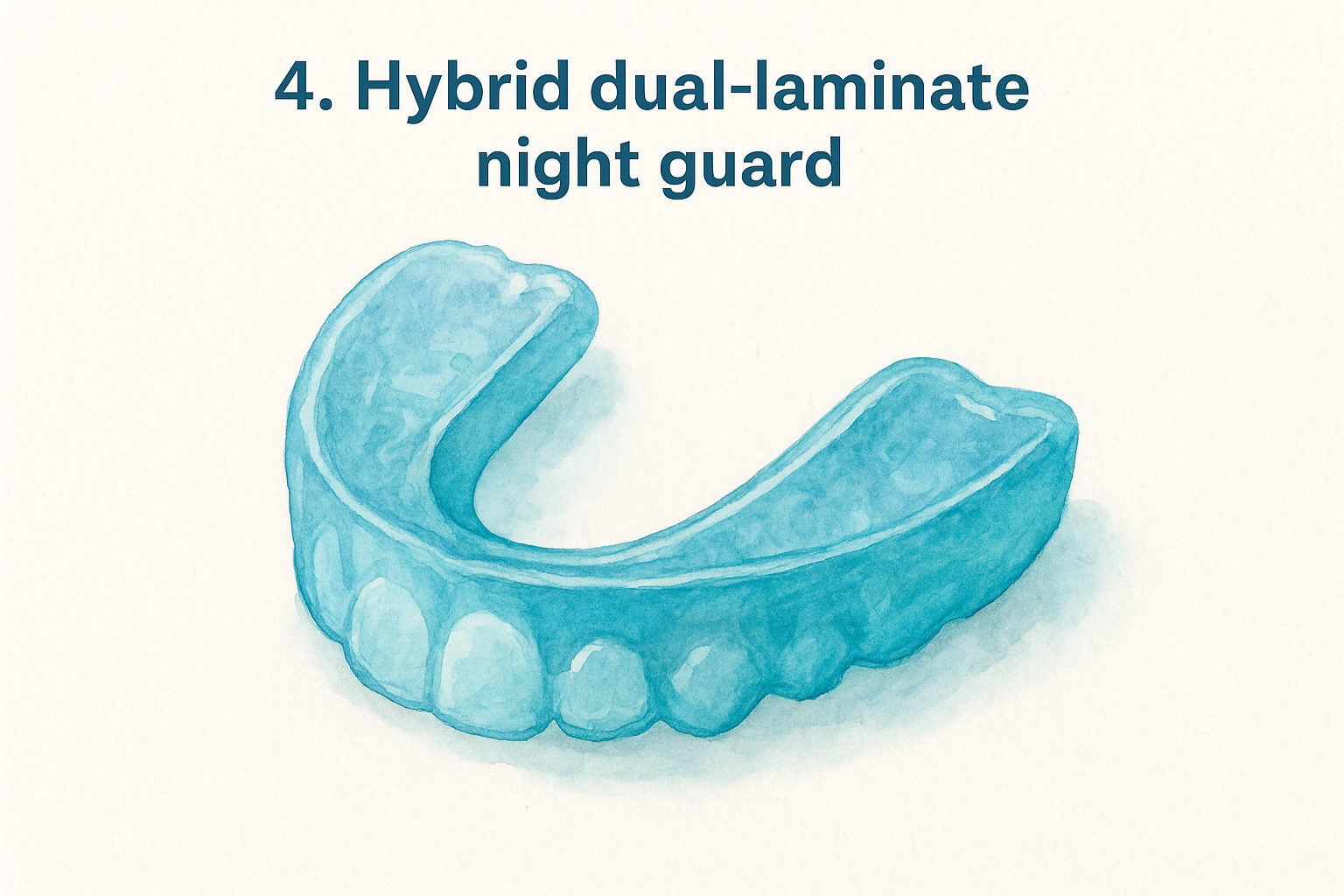 4. Hybrid dual-laminate night guard