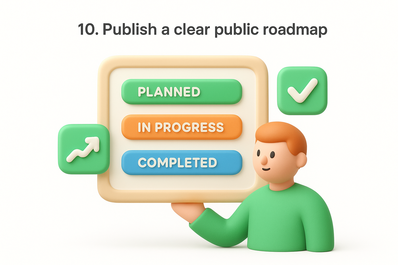 10. Publish a clear public roadmap