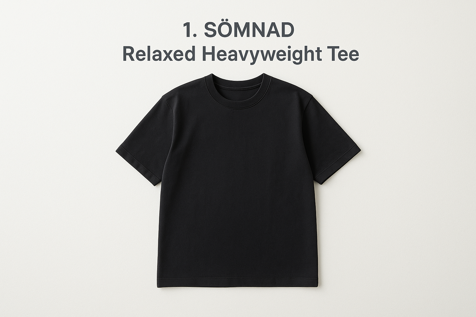 1. SÖMNAD Relaxed Heavyweight Tee