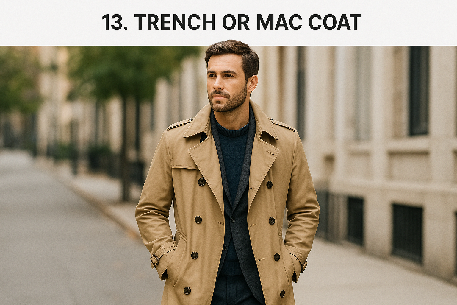 13. Trench or Mac Coat