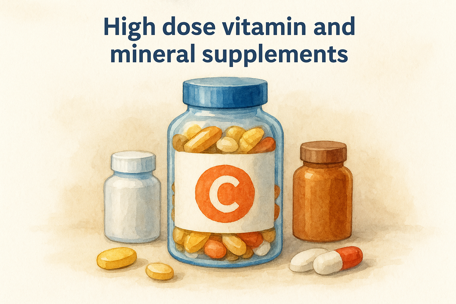6. High dose vitamin and mineral supplements