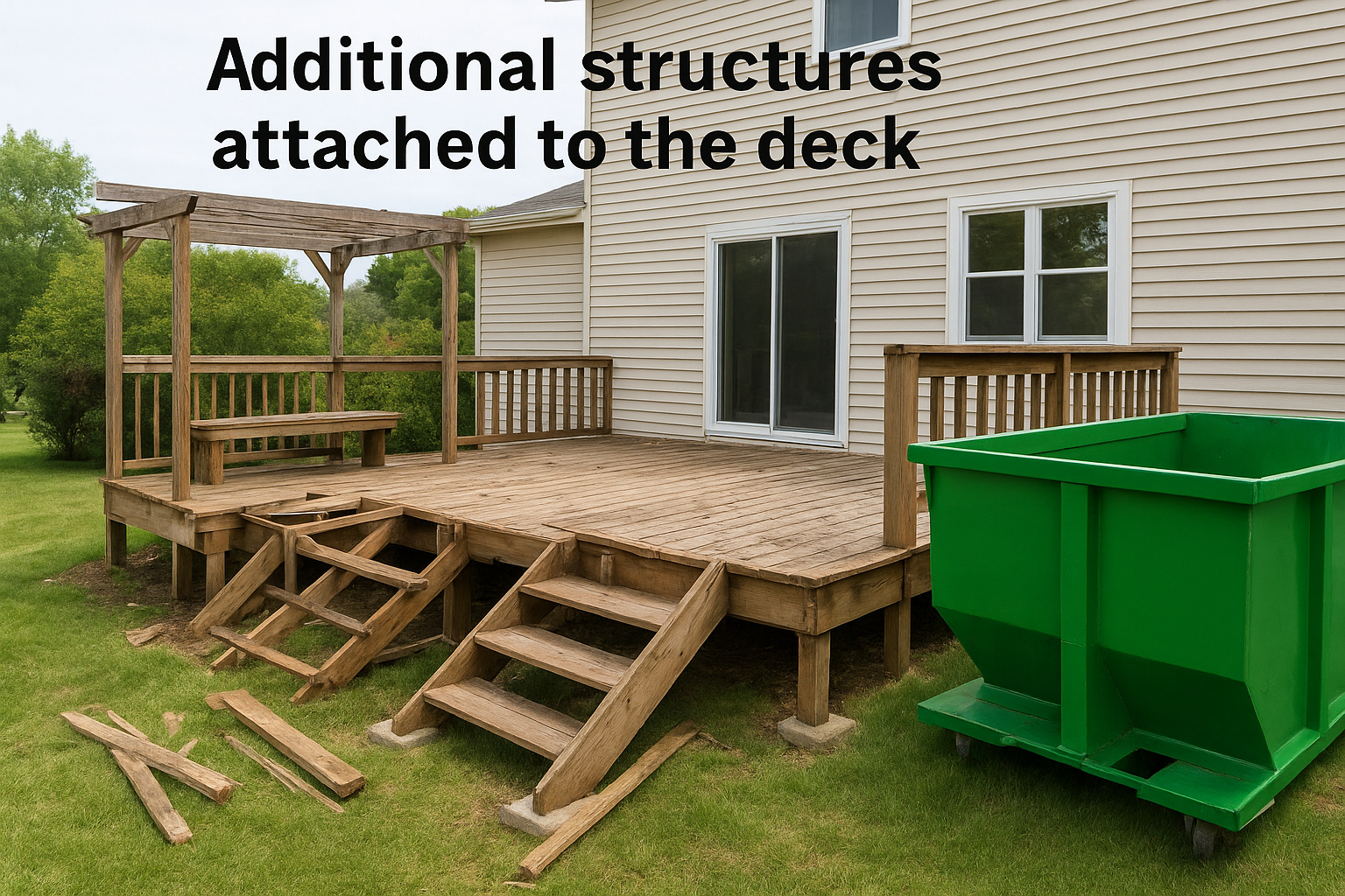 Additional structures attached to the deck