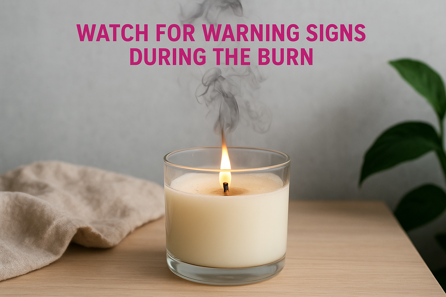 Watch for warning signs during the burn