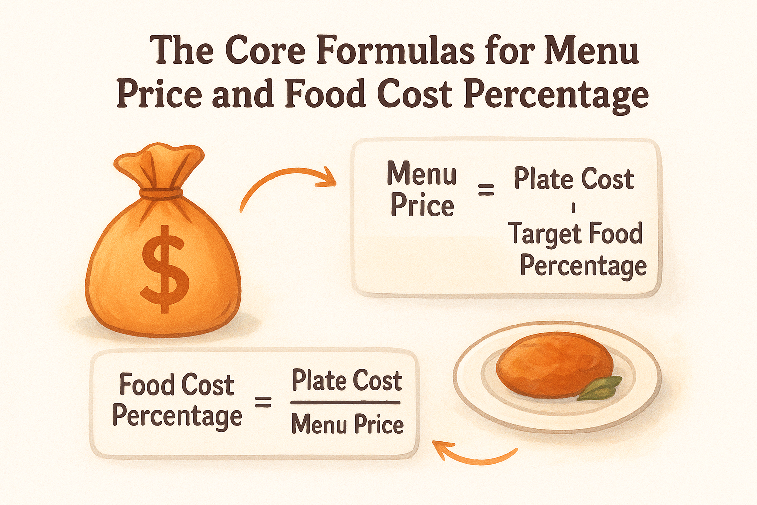 The Core Formulas for Menu Price and Food Cost Percentage