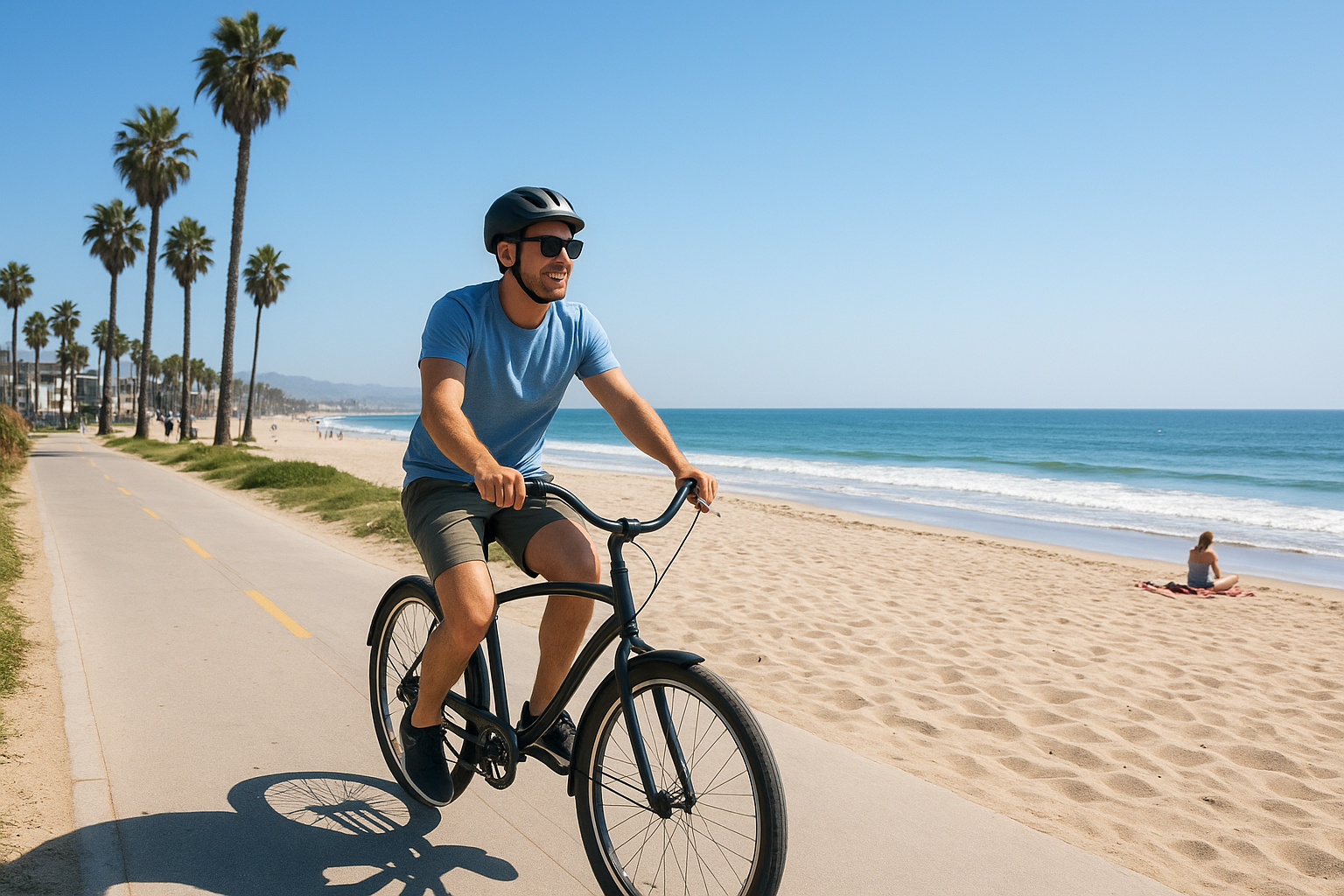 Rent a bike and ride the Strand