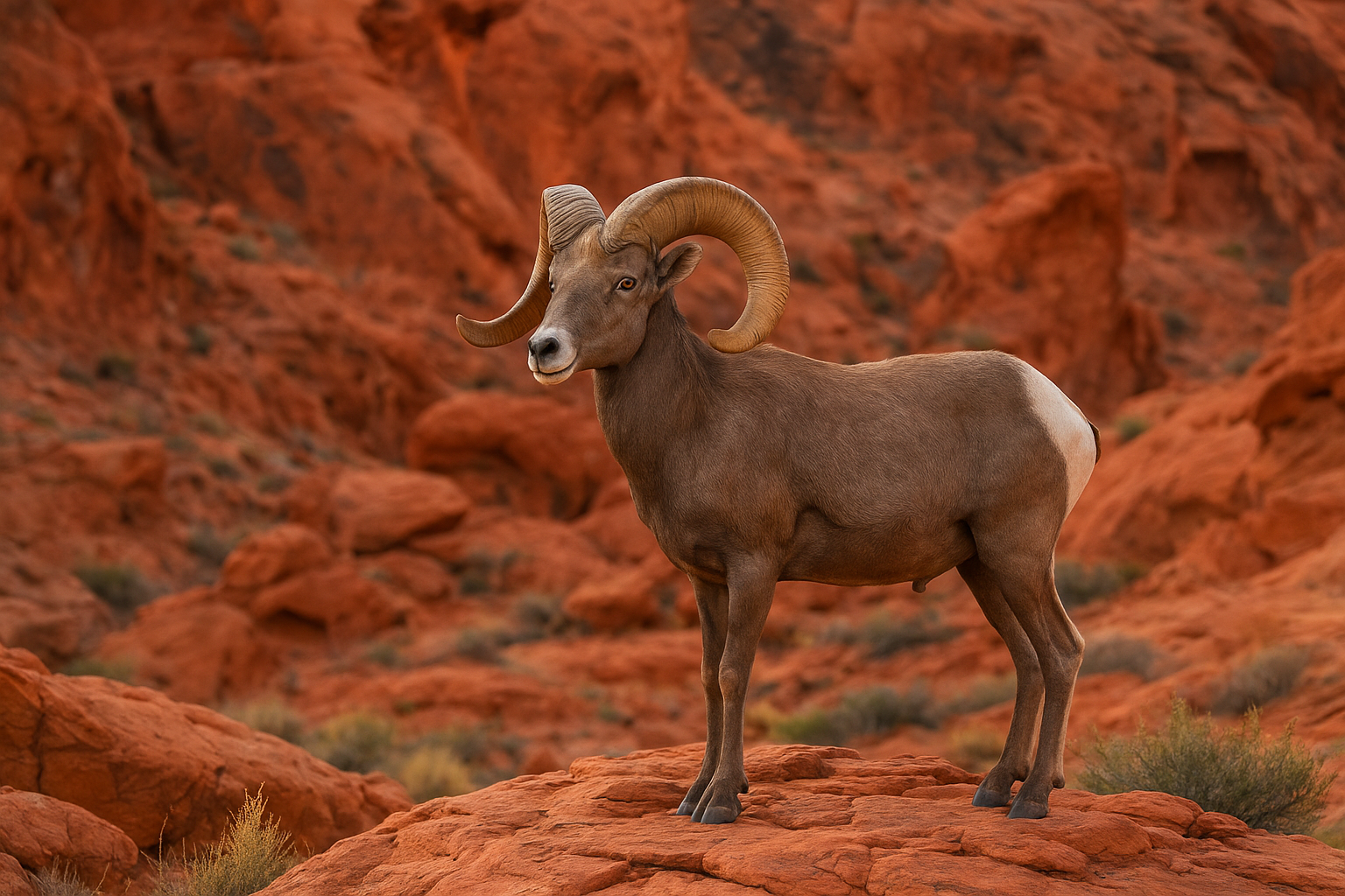 1. Desert bighorn sheep