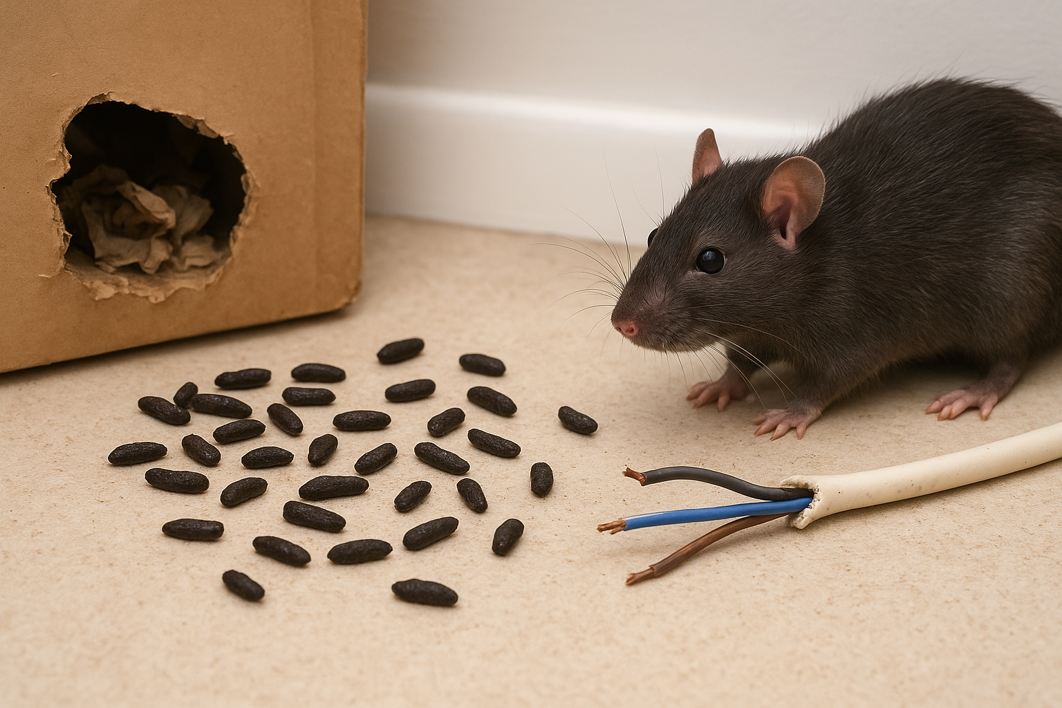 Signs that confirm a rat infestation