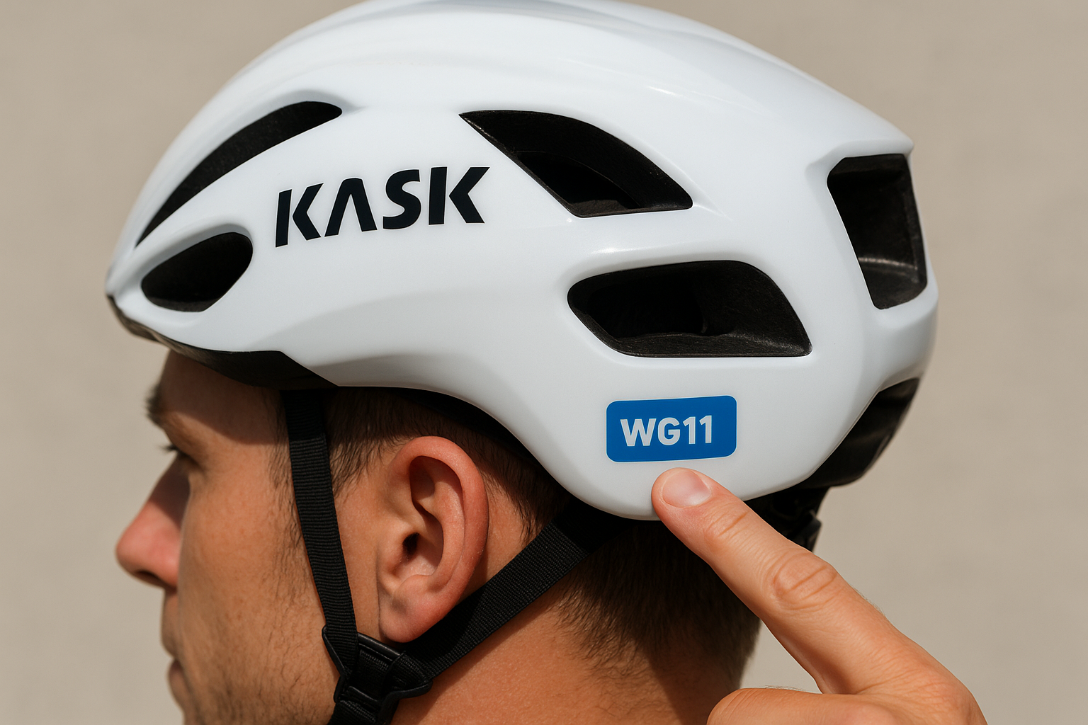 Hoe je op de helm herkent dat hij WG11‑getest is