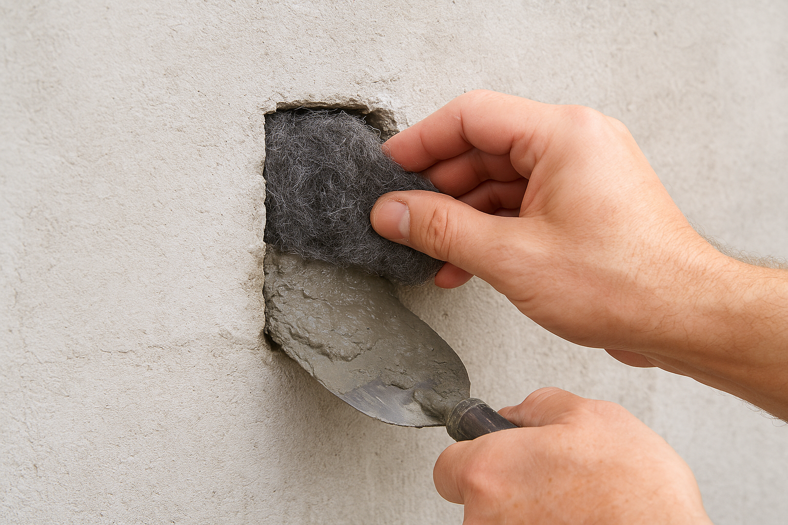 Block the openings with the right materials