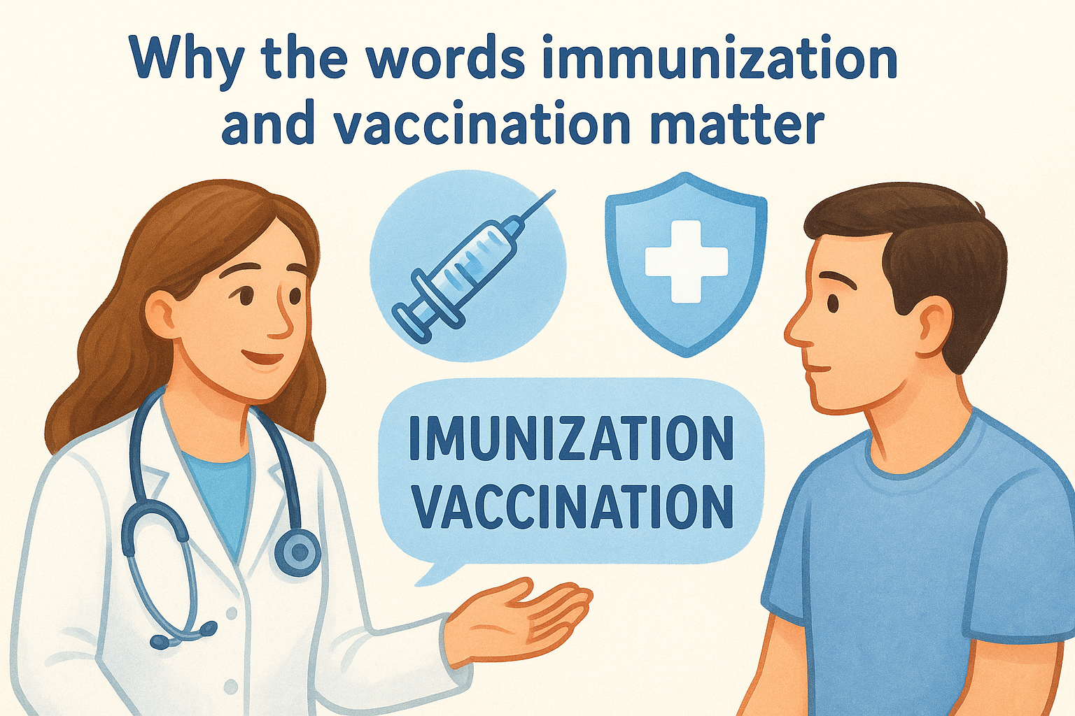 Why the words immunization and vaccination matter