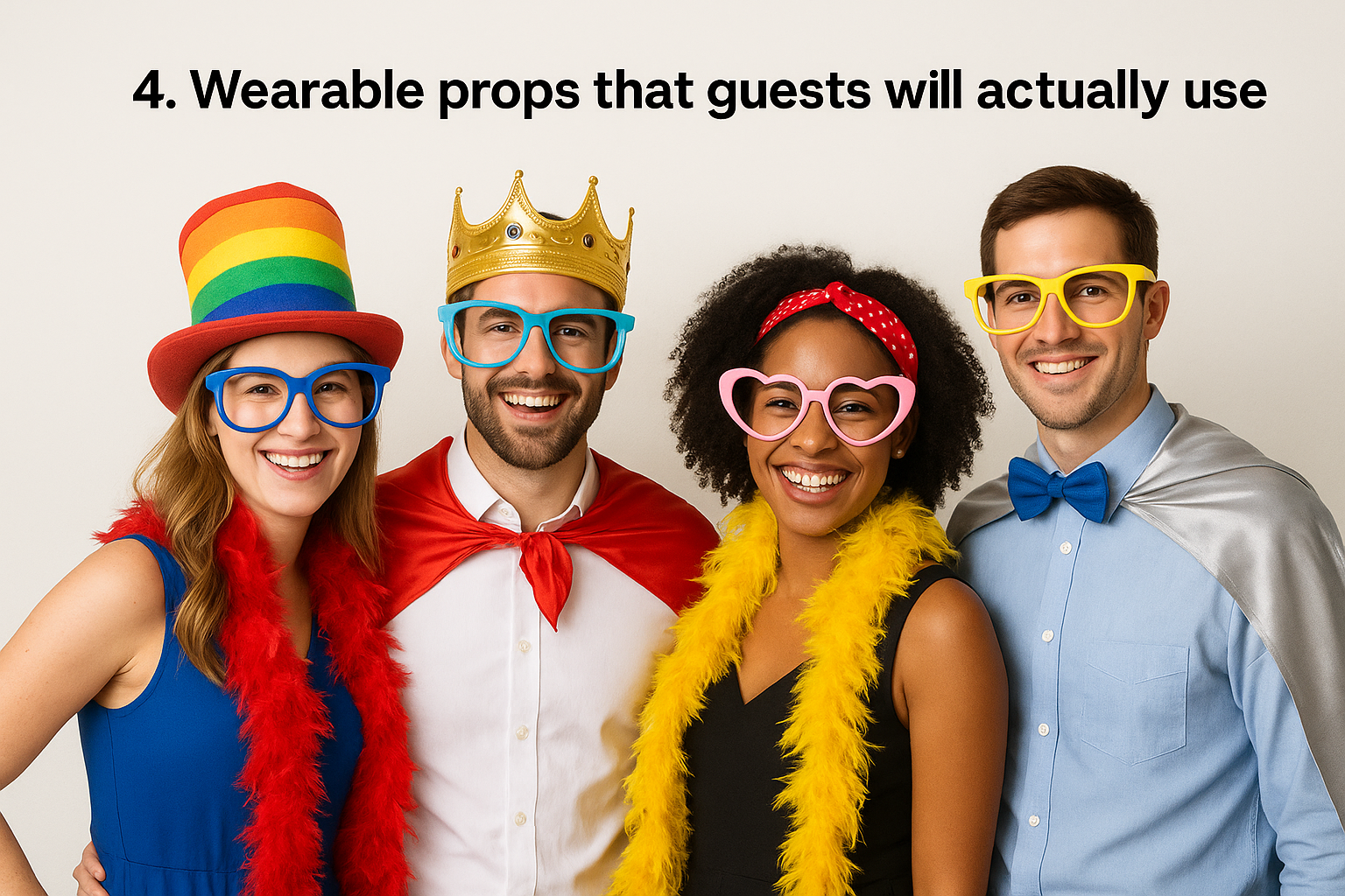 4. Wearable props that guests will actually use