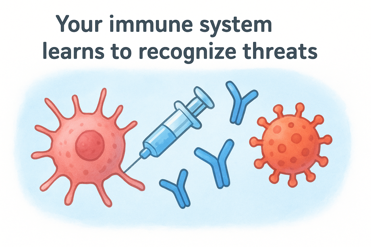 Your immune system learns to recognize threats