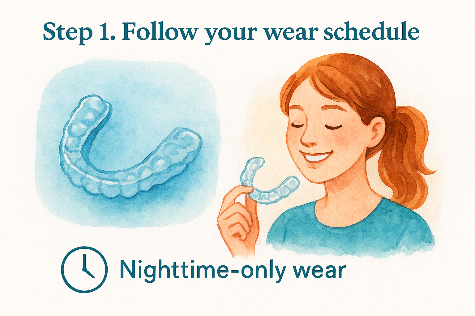 Step 1. Follow your wear schedule