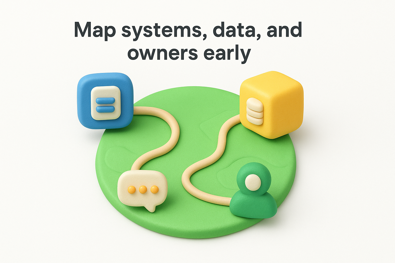 3. Map systems, data, and owners early