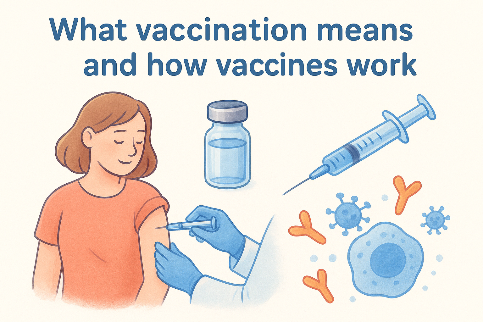 What vaccination means and how vaccines work