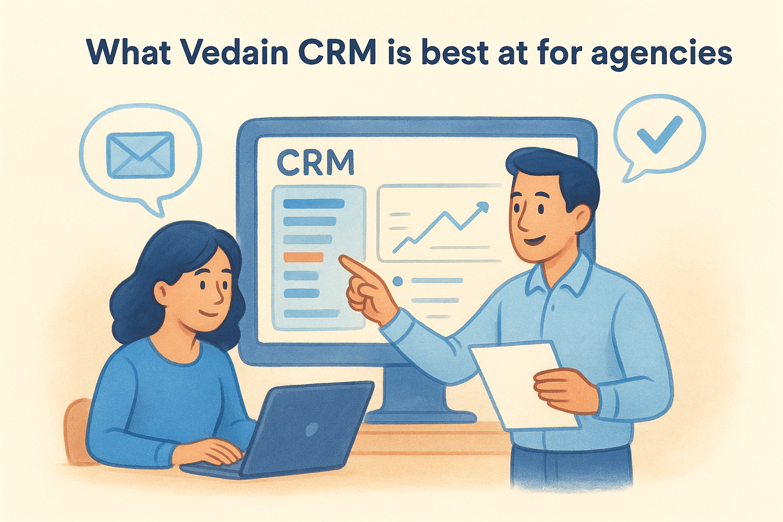 What Vedain CRM is best at for agencies