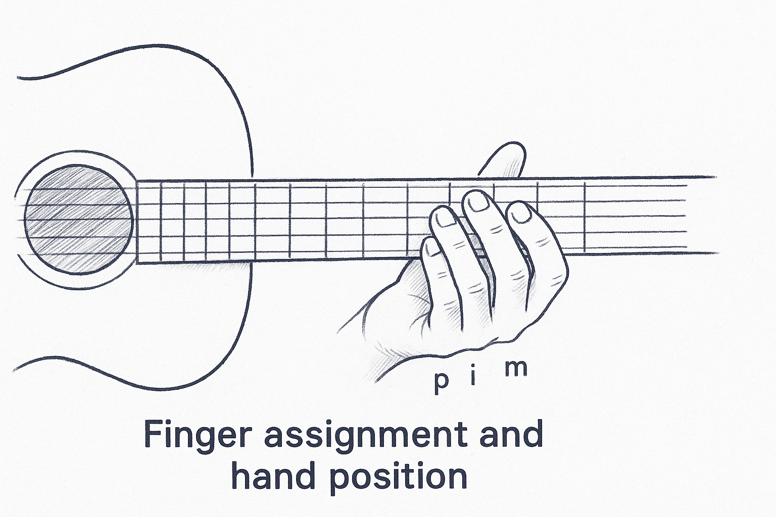 Finger assignment and hand position