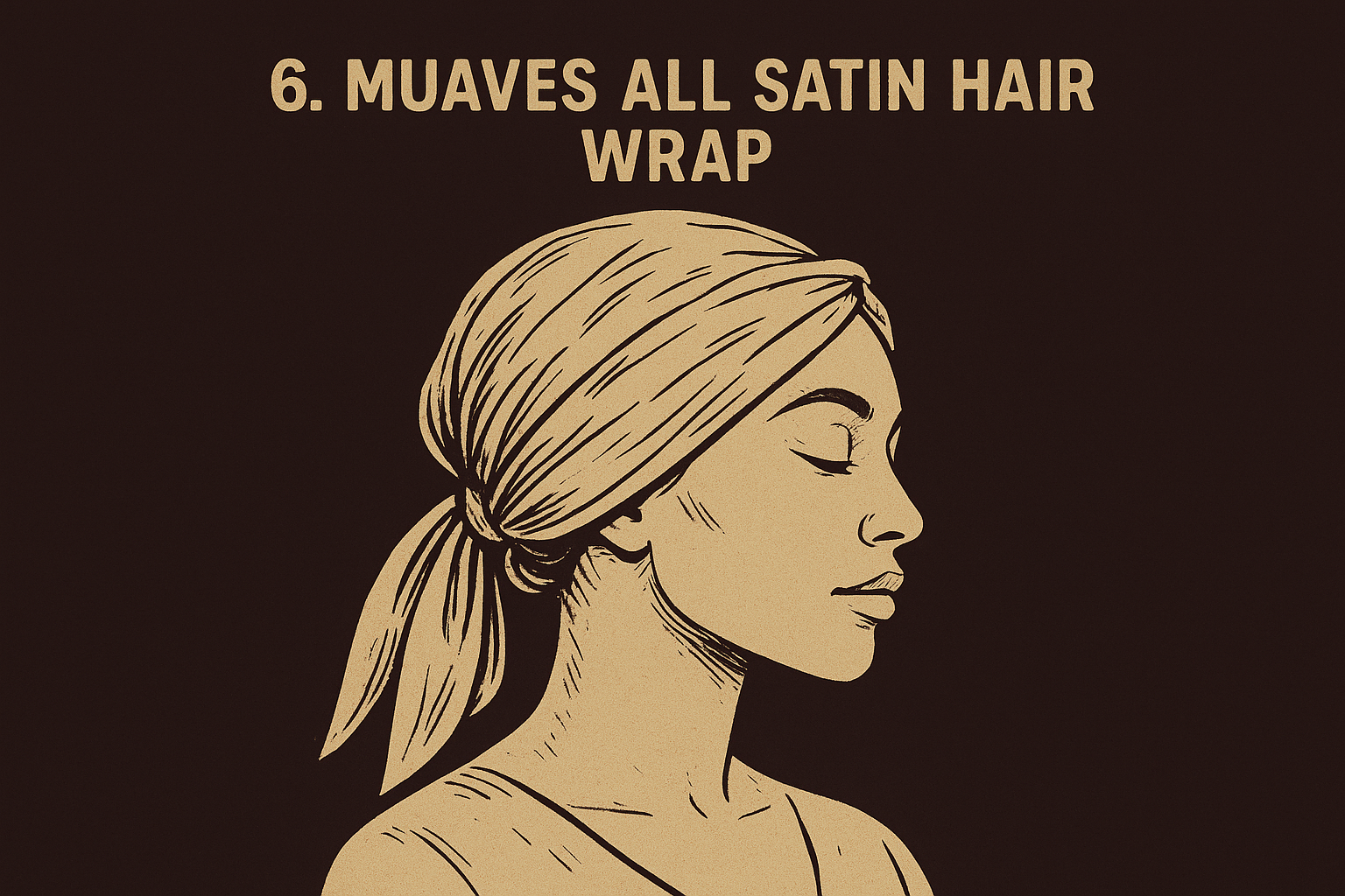 6. Muaves All Satin Hair Wrap