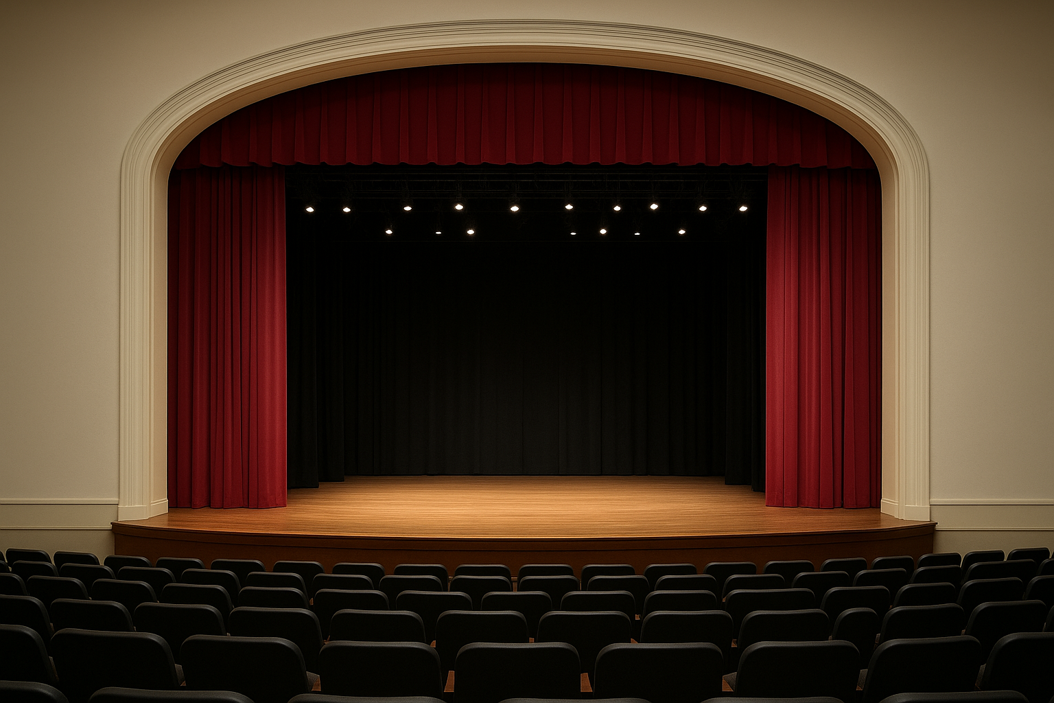 The arch and the stage opening